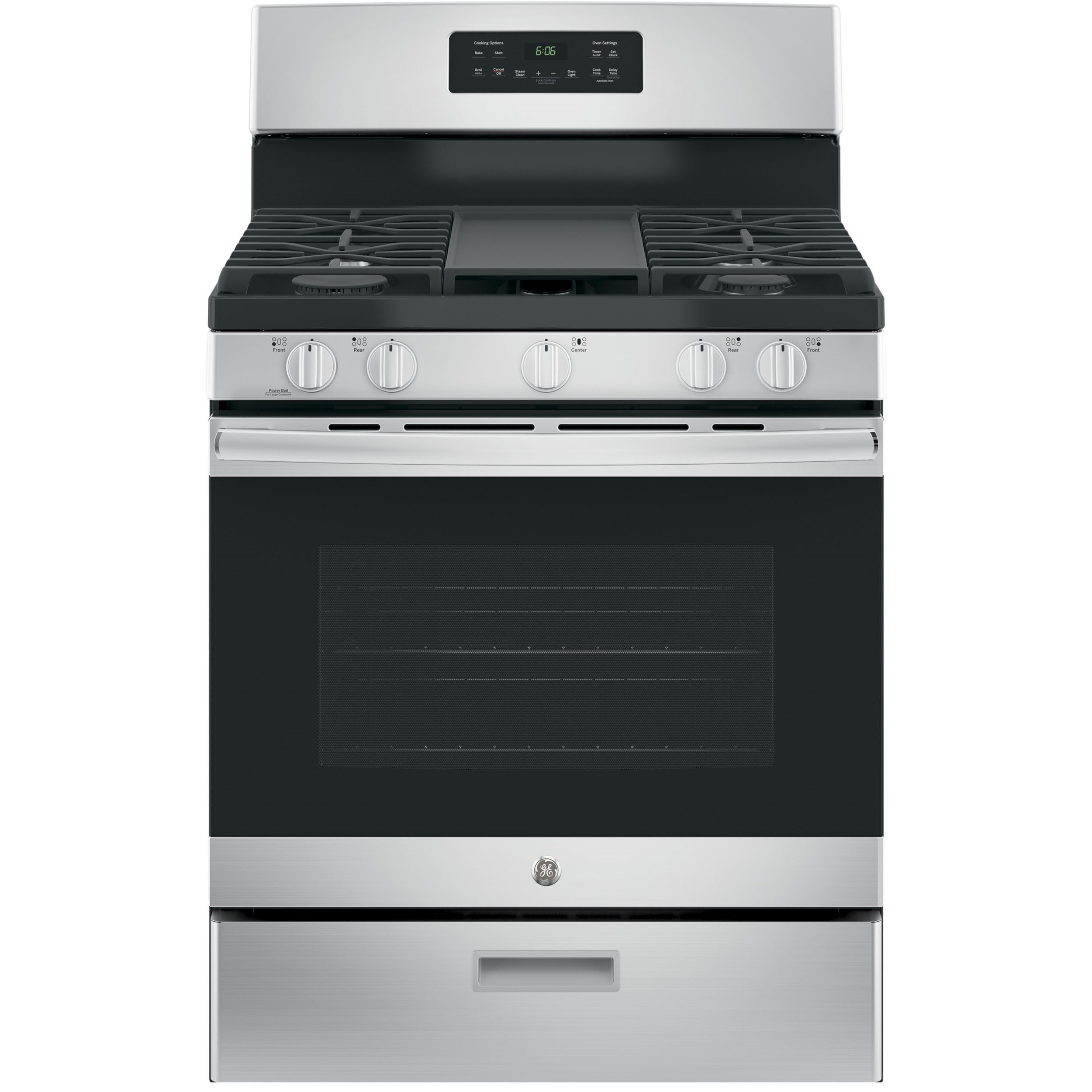 GE Appliances 30" FreeStanding Gas Range with NonStick Griddle